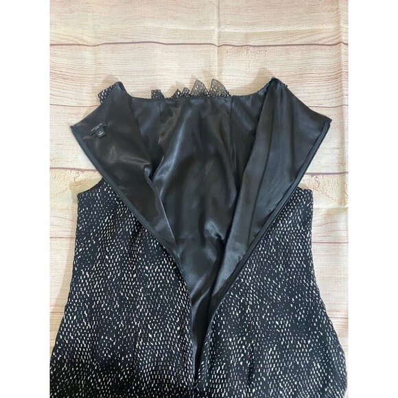 Ann Taylor Womnen's 100% Silk Sleeveless Ruffle Front Dress - 12 - Picture 14 of 14